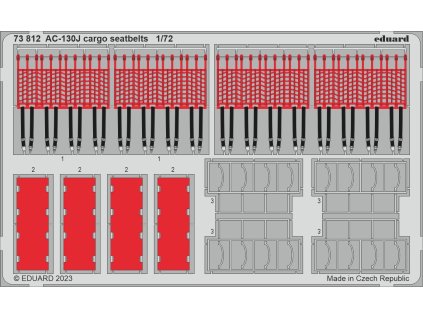 AC-130J cargo seatbelts 1/72 recommended for ZVEZDA