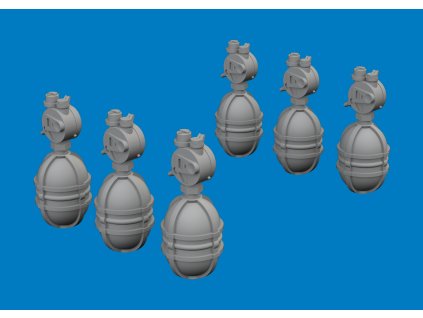 WWII USAAF oxygen cylinder A-4 PRINT 1/72 recommended for