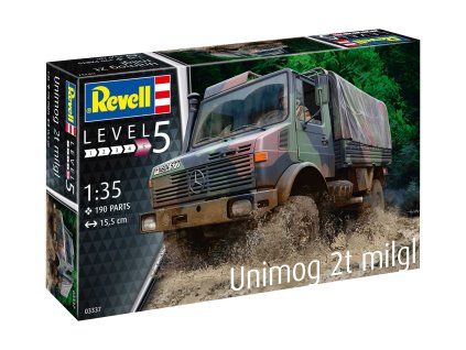 Revell 03337 Plastic ModelKit Military - Unimog 2T milgl 1/35
