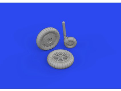 Bf 109G-2/G-4 wheels for bulged wings PRINT 1/72 recommended for EDUARD