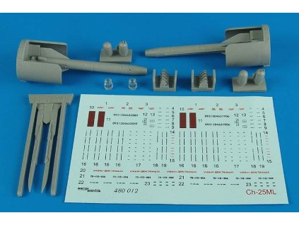 1/48 Ch-25ML (AS-10 Karen) air-to-ground missiles