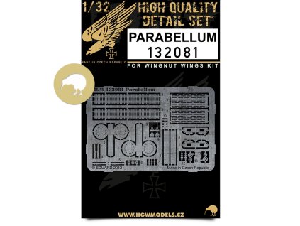 1/32 Parabellum (machine gun) - Photo-etched Sets  - for various Wingnut Wings kits