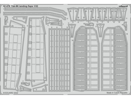 Yak-9K landing flaps 1/32 recommended for ICM