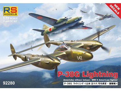 1/72 P-38G Lightning - 6 decal v. for USA, Portugal, Luftwaffe