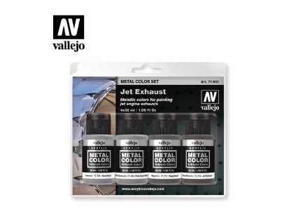 Vallejo Metal Color Set 77602 Jet Exhaust (4x32ml)