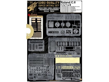 1/32 Roland C.II - Super Detail Set - Photo-etched Sets - Wingnut Wings