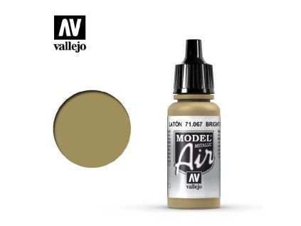 Vallejo Model Air 71067 Bright Brass Color (18 ml)