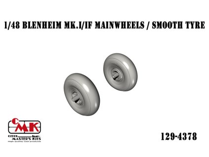 1/48 Blenheim Mk.I/IF Mainwheels / Smooth Tyre