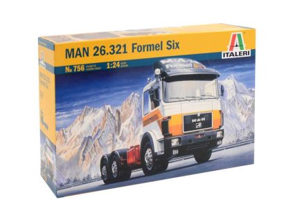 Model Kit truck 0756 - MAN 26.321 FORMEL SIX (1:24)