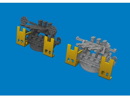 IJN Type 96 25mm AA gun (triple) PRINT 1/350 recommended for