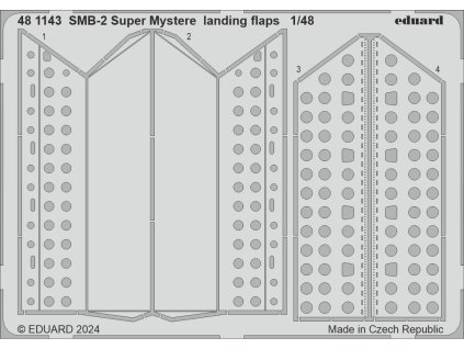SMB-2 Super Mystere landing flaps 1/48 recommended for SPECIAL HOBBY