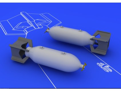 US 250lb bombs (2 pcs)  1/48