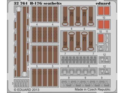 B-17G seatbelts 1/32 recommended for HKM