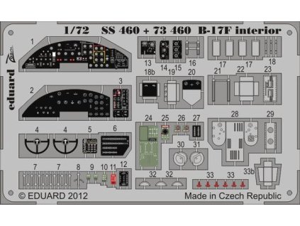 B-17F interior 1/72 recommended for REVELL