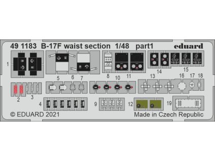 B-17F waist section 1/48 recommended for HKM