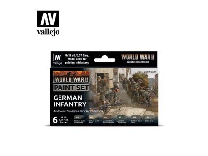 Sada akrylových barev Vallejo Model Color WWII 70206 German Infantry (6)