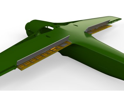 Fw 190D landing flaps wooden PRINT 1/48 recommended for EDUARD