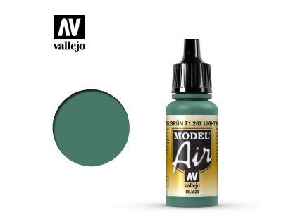 Vallejo Model Air 71267 Light Green RLM25 Color (18 ml)