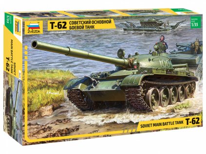 Plastikový model tanku 1/35 T-62 Soviet Main Battle Tank - Zvezda