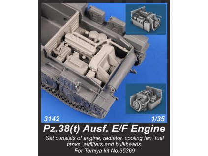 59099 1 35 pz 38 t ausf e f engine set tamiya kit