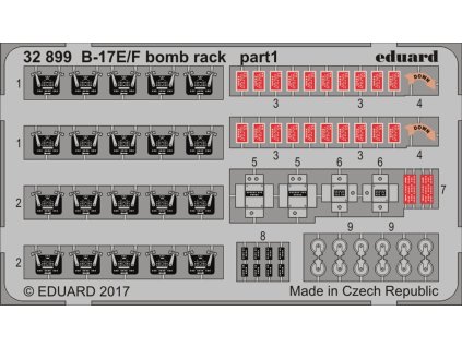 B-17E/F bomb rack 1/32 recommended for HKM