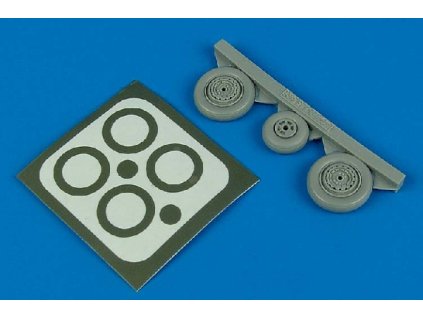 1/48 MiG-17 Fresco wheels & paint masks - HOBBY BOSS