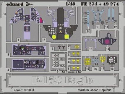 F-15C interior recommended for HASEGAWA