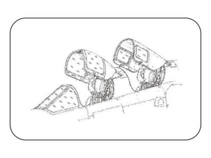 59945 1 48 tsr 2 correction set pilots canopy for airfix