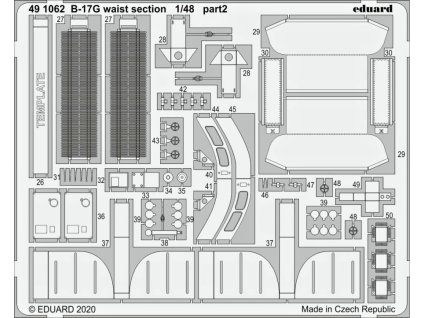 1/48 B-17G waist section for HKM kit