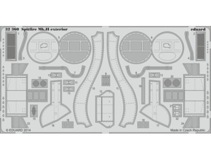 1/32 Spitfire Mk.II exterior for REVELL kit