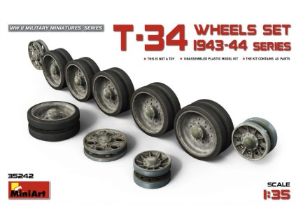 1/35 T-34 Wheels Set. 1943-44 Series
