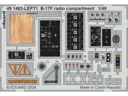 B-17F radio compartment 1/48 recommended for EDUARD