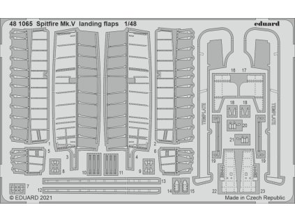 1/48 Spitfire Mk.V landing flaps for EDUARD kit