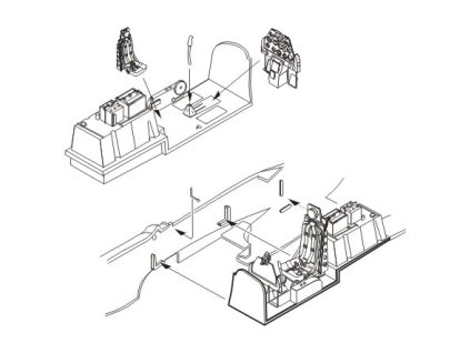 60971 1 72 f 51d korean war mustang interior set for t