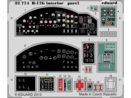 B-17G interior 1/32 recommended for HKM