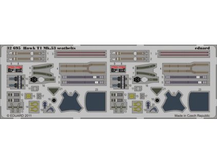 Hawk T1 Mk.53 seatbelts recommended for REVELL