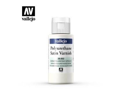 Vallejo Varnish 26652 Satin Polyurethane Varnish Polyurethane Varnish (60 ml)