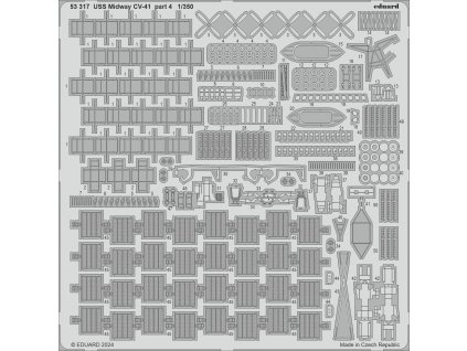 USS Midway CV-41 part 4 1/350 recommended for TRUMPETER