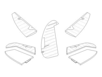1/48 Spitfire Mk.I - Control surfaces set for TAM