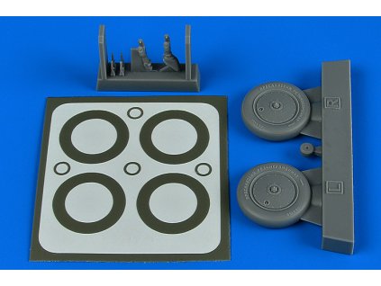 1/48 I-16 wheels & paint masks for ICM kit