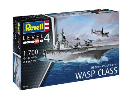 Revell 05178 Assault Carrier USS WASP CLASS Model Kit 1/700
