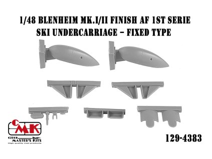 1/48 Blenheim Mk.I/II Finish AF 1st serie Ski Undercarriage – fixed type
