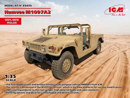 1:35 ICM Humvee M1097A2 (100% new molds)