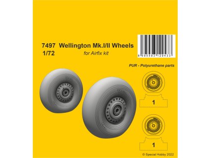 1/72 Wellington Mk.II Wheels for Airfix kit