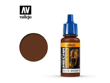 Vallejo Mecha Color 69818 Brown Eng. Soot (Matt) (17ml)