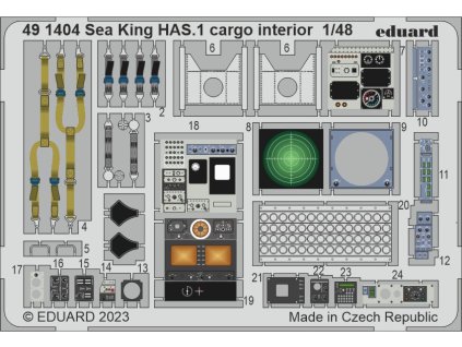 Sea King HAS.1 cargo interior 1/48 recommended for AIRFIX