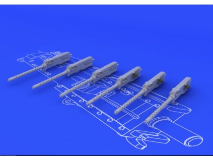 1/48 Browning M-2 guns (6pcs)