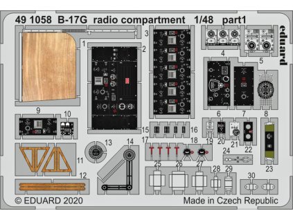 1/48 B-17G radio compartment for HKM kit