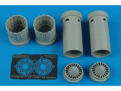 1/72 F-4E, F, G, J, S Phantom II exhaust nozzles - FUJIMI