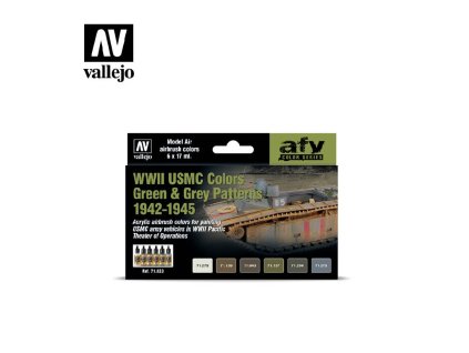 64451 23086 wwii usmc colors green grey patterns 1942 1945 vallejo afv 71623